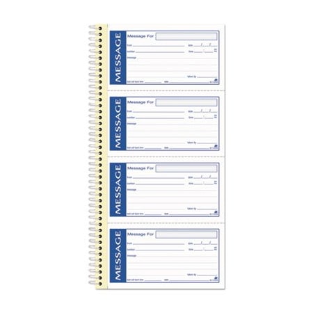 Cardinal Brands Adams, Write 'n Stick Phone Message Pad, 2 3/4 X 4 3/4, Two-Part Carbonless, 200 Forms SC1153WS